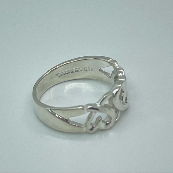 Tiffany & Co. Paloma Picasso Silver Triple Loving Heart Band Ring - Picture 2 of 10